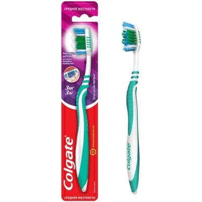 З/щетка Colgate ЗИГЗАГ 1шт.сред.жёстк.