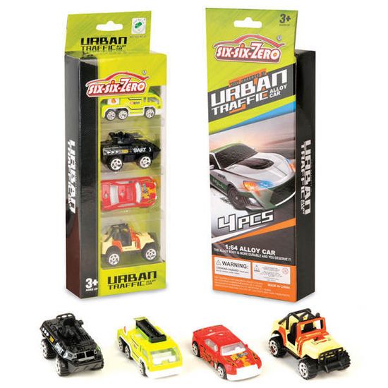 Набор машинок урбан 4в1 Six-six-Zero зеленый