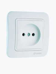 Розетка Makel Lillium Natural без заземления белая 05089