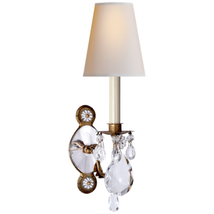 Настенный светильник Visual Comfort Yves Crystal Single Arm Sconce