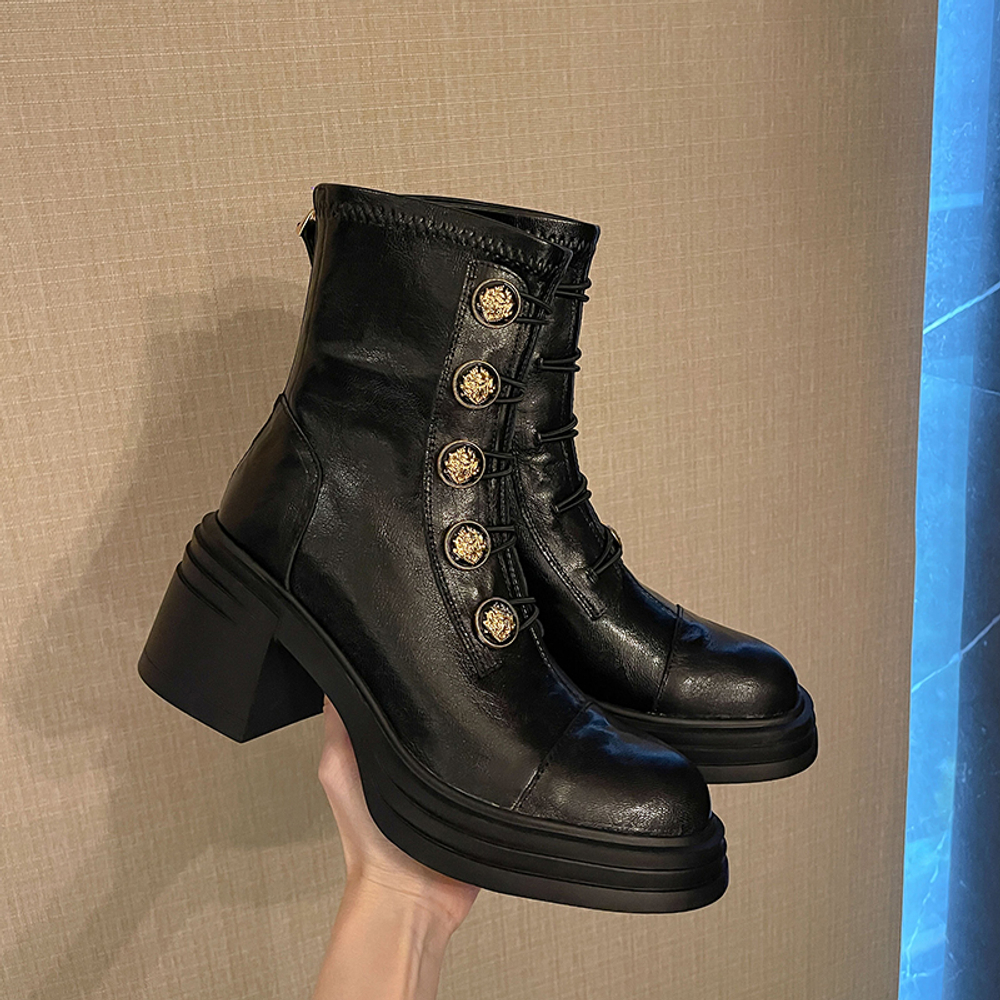 BAISHITING Sheepskin Ankle Boots Women"s