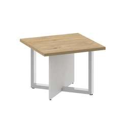 Shift Стол журнальный, квадратный SK.SG-KV-60 Тиквуд Светлый/Белый Бриллиант 600*600*450