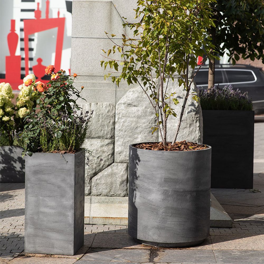Кашпо COLONNA CONCRETE GREY LIGHT 30x30x90