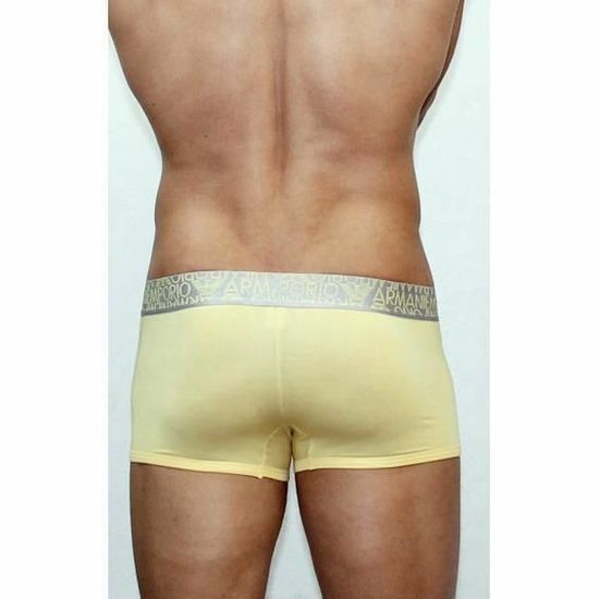 Мужские трусы боксеры модальные Emporio Armani желтые