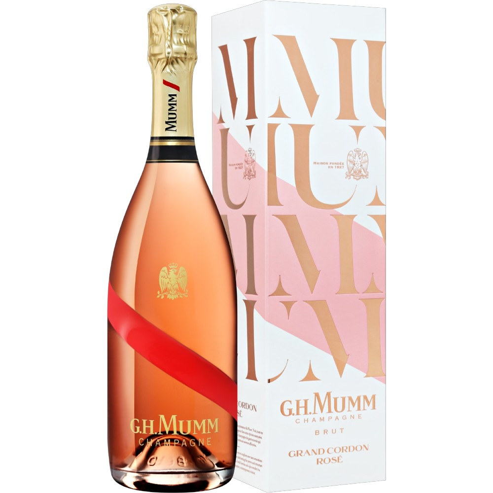Шампанское Mumm Cordon Rouge Rose 0,75 л. В подарочной коробке
