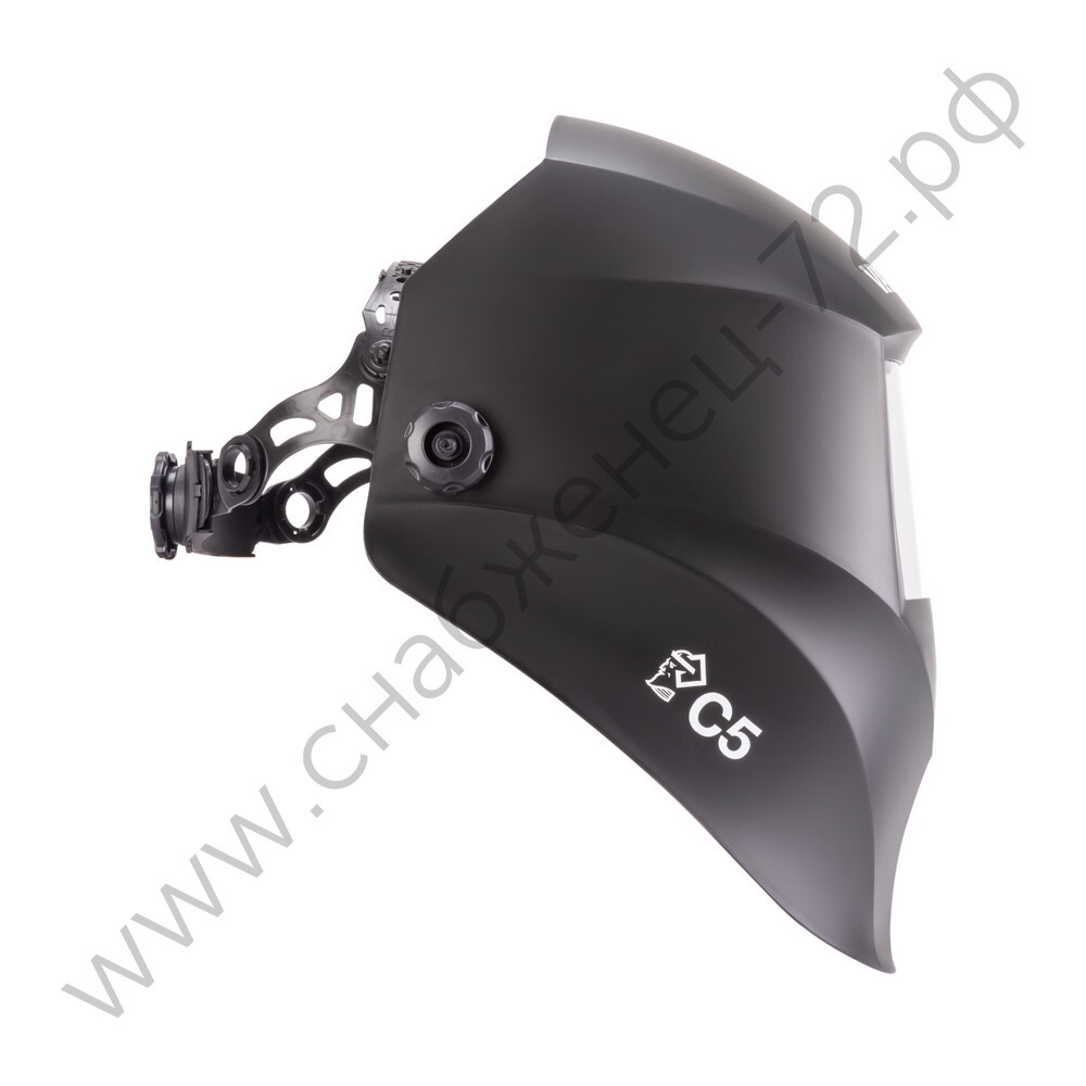 Маска сварщика VARTEG чёрная со стеклом С5