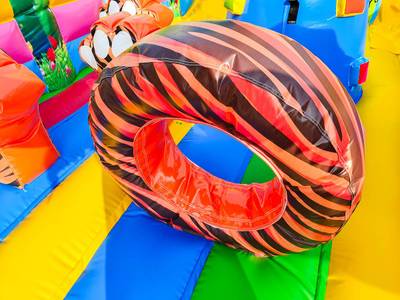 Коммерческий надувной батут «Тигриная страна 3», 10*5*5 м