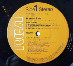 Винтажная виниловая пластинка LP Elvis Presley Moody Blue (Japan 1977) (Obi) Unchained Melody