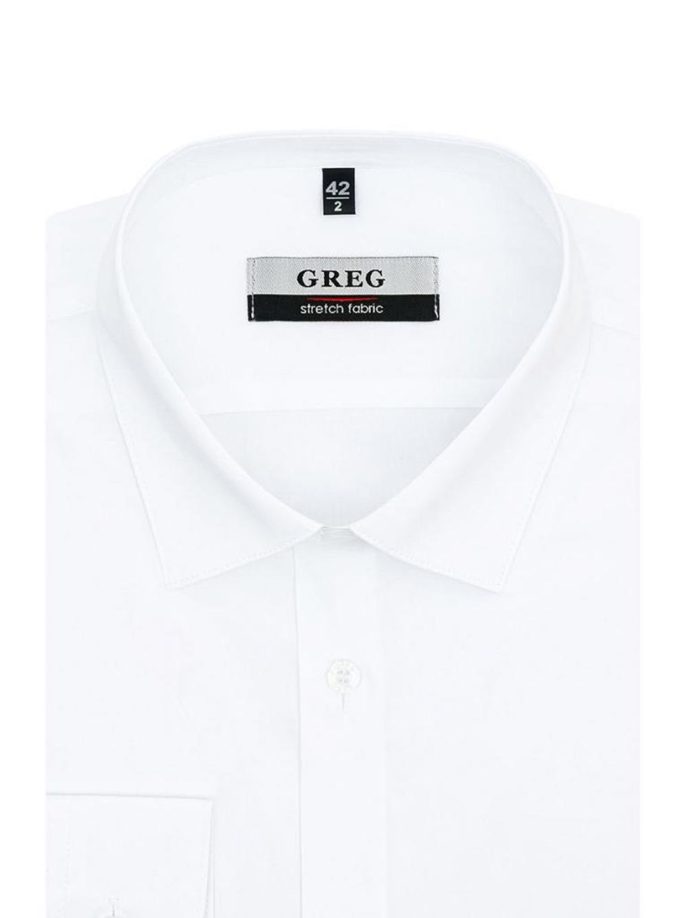 Сорочка GREG (Германия) 100/237/WH/ZN STRETCH_V "Однотон."