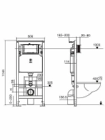 Унитаз подвесной WeltWasser WW GELBACH 10000012025 с крышкой микролифт, безободковый, смыв торнадо, в комплекте с инсталяцией, серый матовый