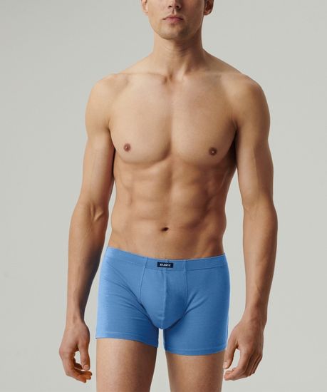 Трусы мужские боксеры (5шт), Atlantic 5SMH-002, хлопок, светло-голубой + графитовый + черный + светлый хаки + индиго