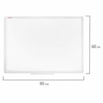 Доска магнитно-маркерная 60х90 см, ПВХ рамка, BRAUBERG "Standard", 237561