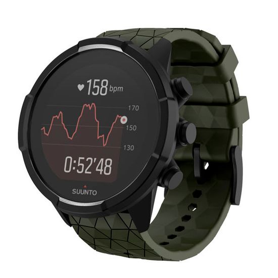 Ремешок Ranger 24 мм для Suunto 9 Baro, Suunto 7, Suunto Spartan Sport силиконовый быстросъемный (Хаки)