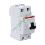 УЗО ABB FH202 AC-63/0,03 2-х полюсное тип AC 63A 30mA 2 модуля (ВДТ) 2CSF202004R1630