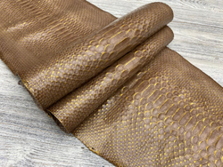 Lucrecio Gold Beige (0,5-0,7 мм), цв. Бежевый, кожа питона