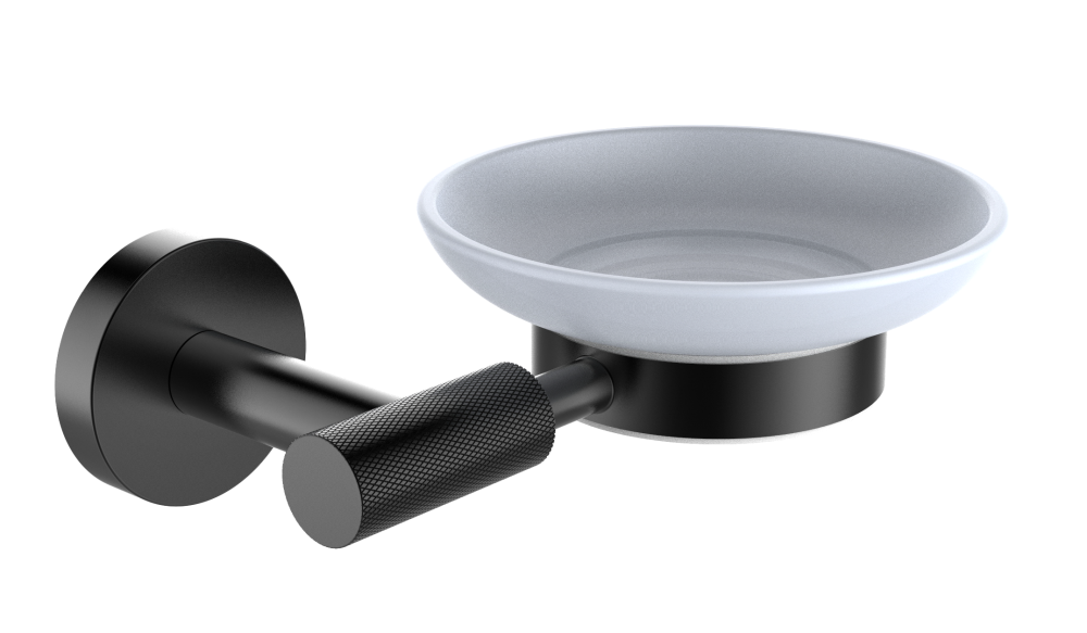 5503-C Мыльница нас., стеклянная (ЧЕРНЫЙ) ViEiR  (24/1шт)