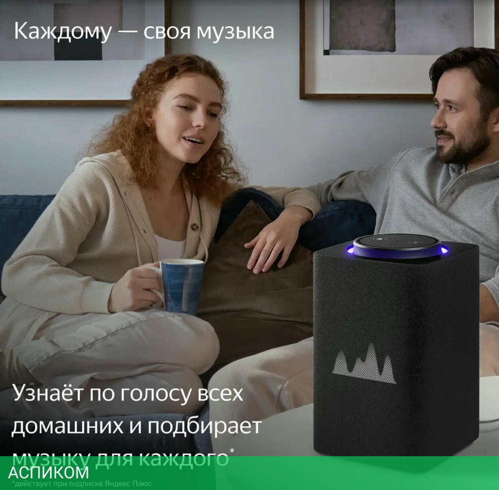 Умная колонка Яндекс Станция Макс с Zigbee Black (YNDX-00053K)