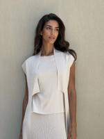 Кардиган SAVANNAH без рукавов, крем