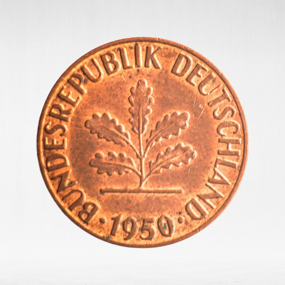 Germany, 1 Pfennig, 1950, (Stuttgart Mint - "F"), VF