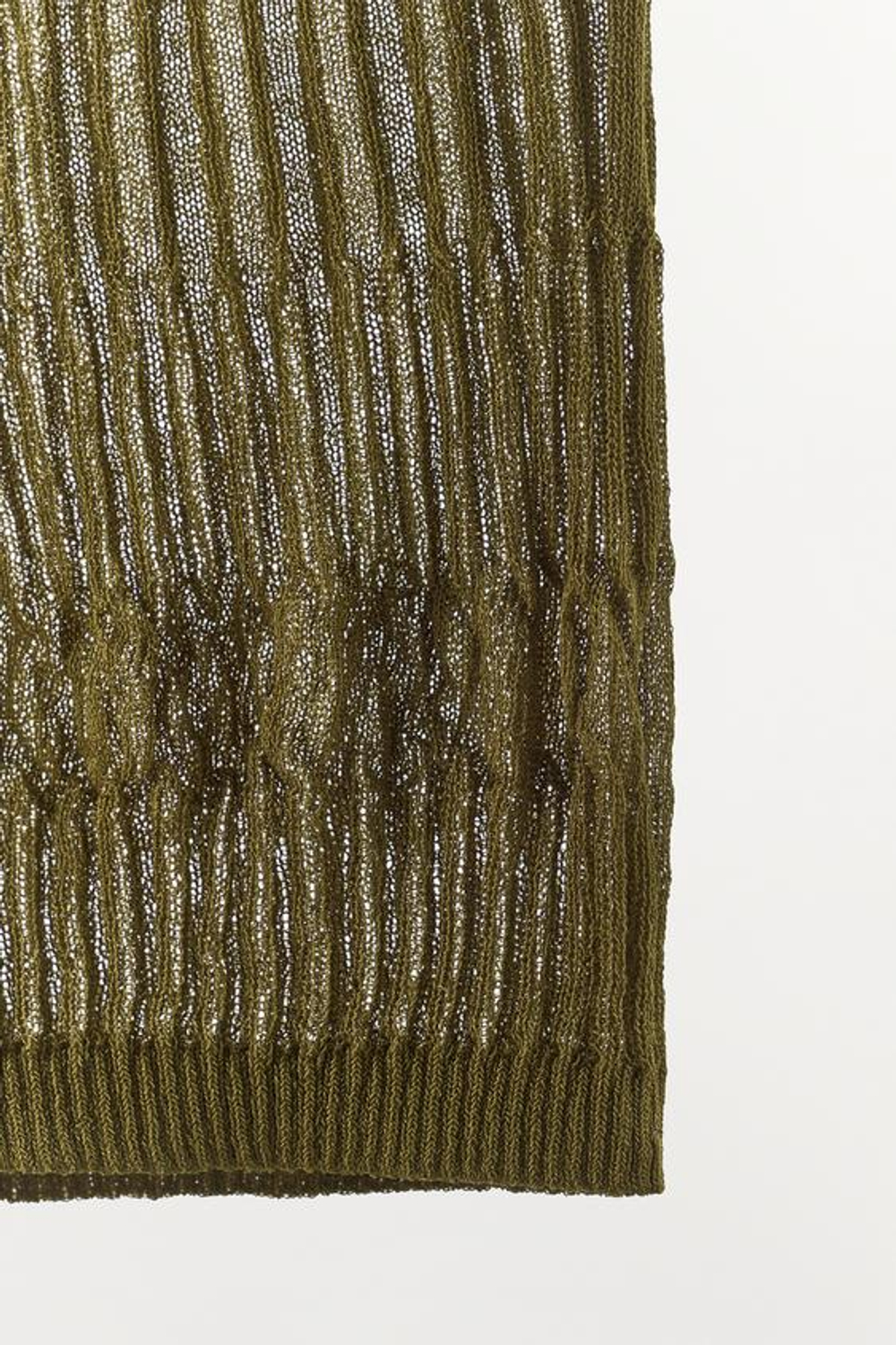 ZARA ШОРТЫ ИЗ ТЕКСТУРНОГО ТРИКОТАЖА, ХАКИ