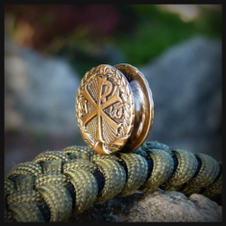 Бусина - вставка для браслета из паракорда "Хризма"