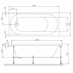 Ванна акриловая AM.PM X-Joy W94A-150-070W-A 150х70