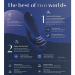 Бесконтактный клиторальный стимулятор Womanizer Duo синий