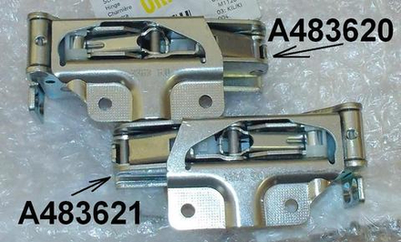 Петля для встраиваемого холодильника Bosch (Бош)/ Siemens (Сименс) верхняя левая-нижняя правая