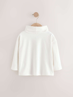 Лонгслив с воротником для девчоки Next E13-661, Кремовый