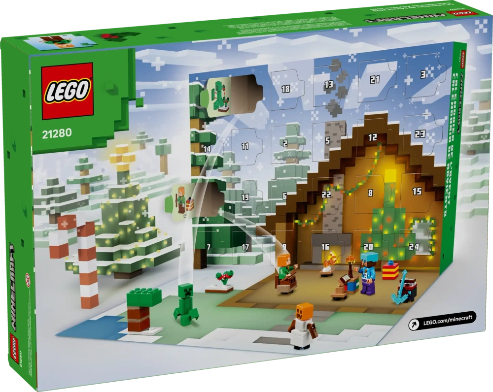 Конструктор LEGO Minecraft 21280 Адвент календарь 2025