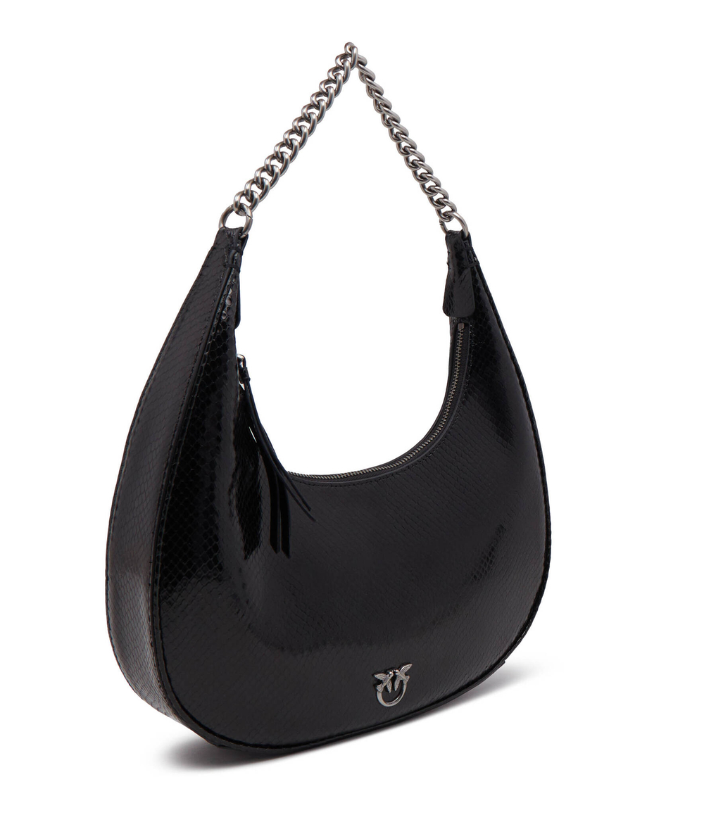 Кожаная сумка хобо brioche classic Pinko - черный(101526 A180)