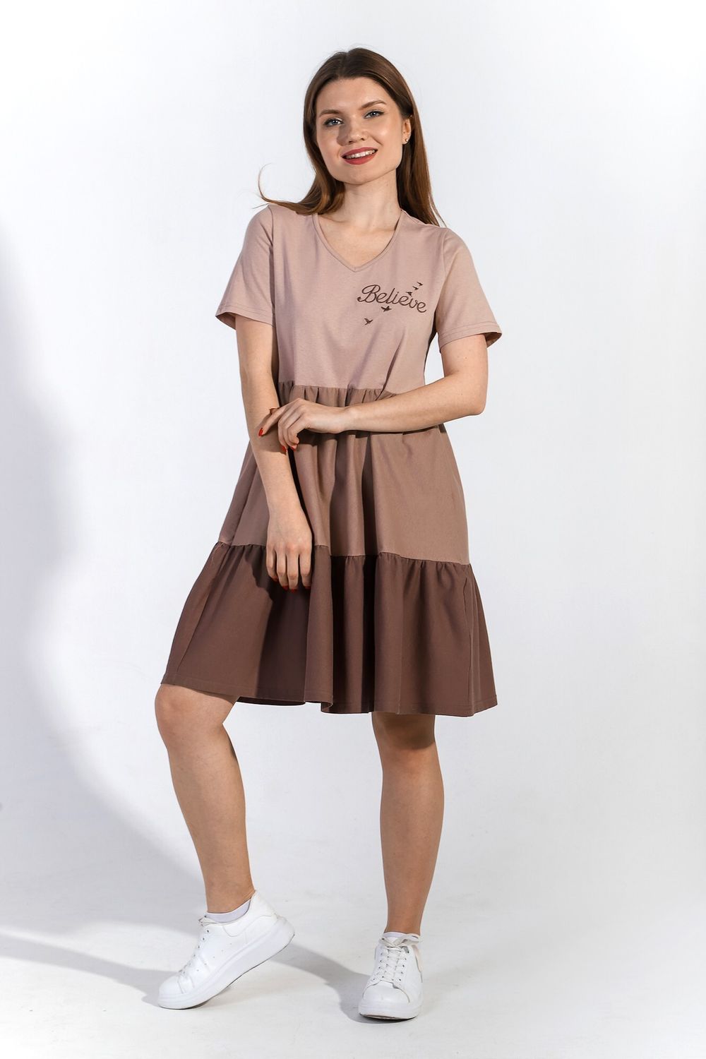 Платье Эксклюзив Виотекс БЕЖЕВЫЙ