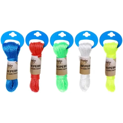 Веревка хозяйственная Селфи, 3 мм, 15 м, микс