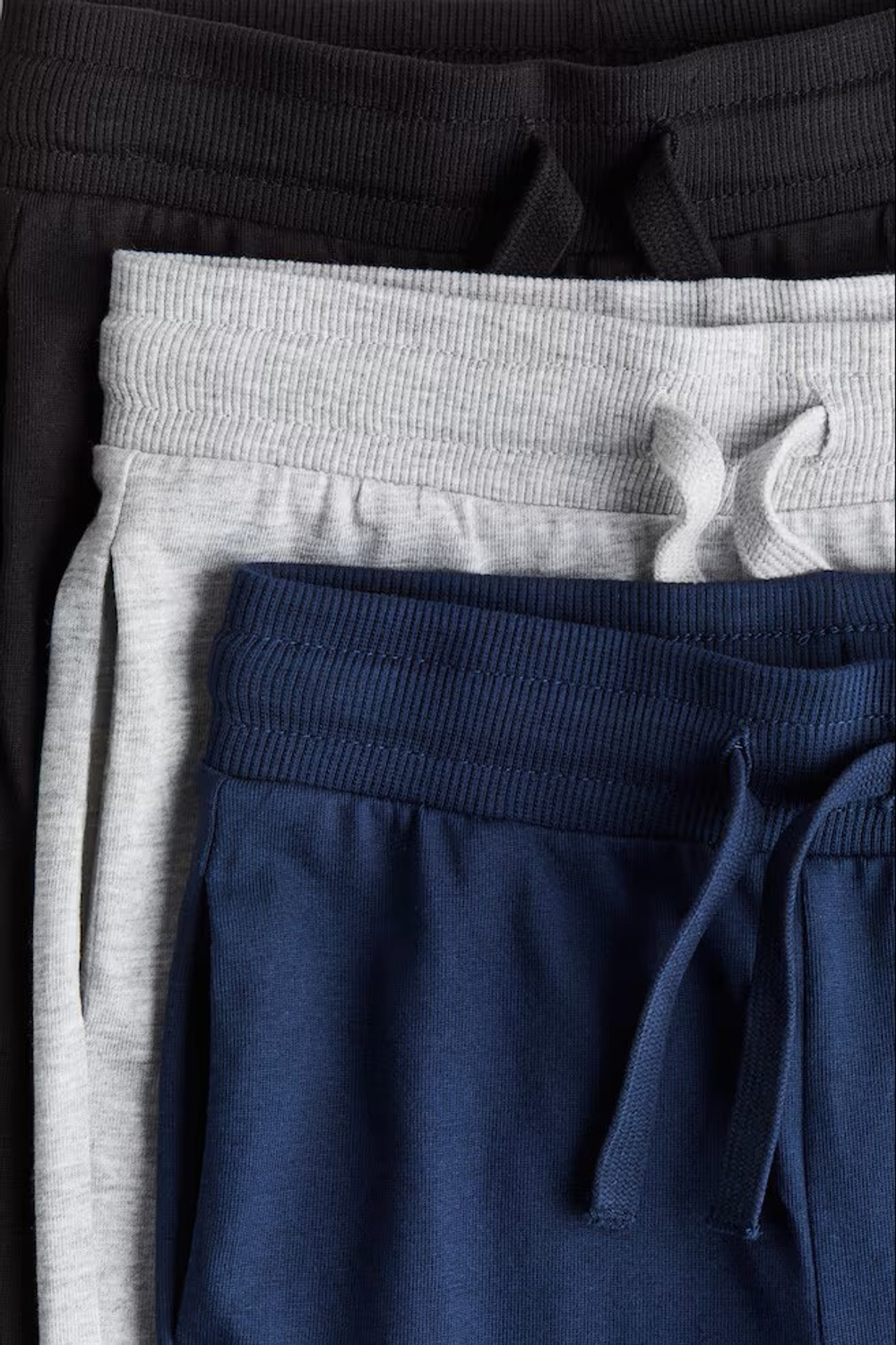 H&M Набор из трех брюк-джоггеров, темно-синий