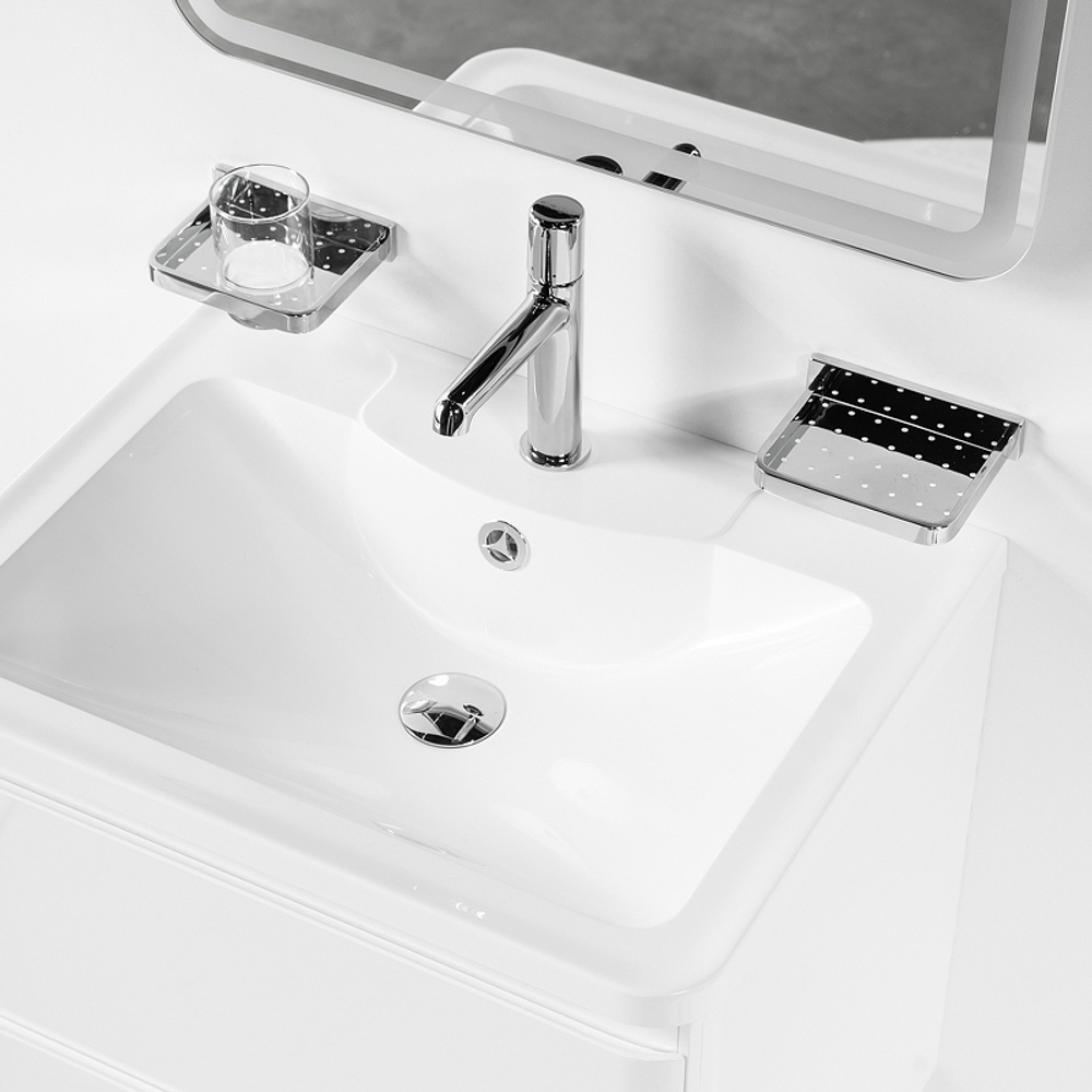Тумба под раковину BelBagno 70 ALBANO-700-2C-SO-BL подвесная Bianco Lucido