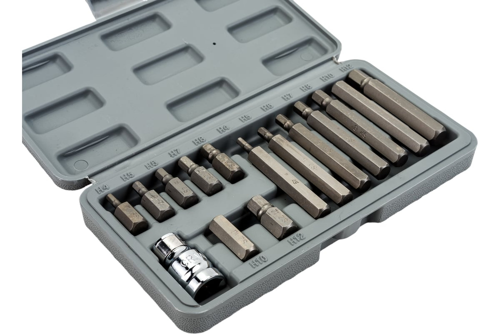 Набор бит для шуруповерта с держателем в кейсе AIRLINE AT-B-37