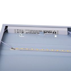ULP-Q115 6060-36W-4000K+6500K WHITE Светильник светодиодный потолочный универсальный. Белый свет4000K-Холодный свет5000К-Дневной свет6500K. Рассеиватель призма. Встроенный и-п. Корпус белый. ТМ Volpe