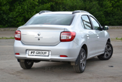 Рейлинги "Комфорт" РЕНО ЛОГАН-2 (2014-Н.В.) серый / PT-Group