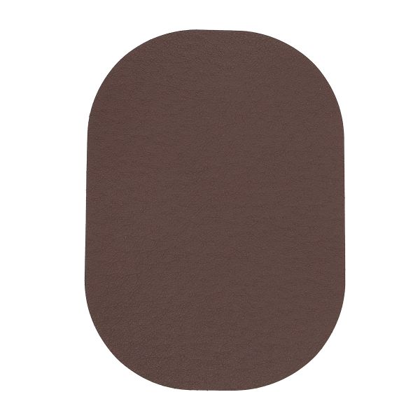 Заплатка термоклеевая кожа искусственная 100x140мм (коричневый (brown)), AZ05, 2 шт