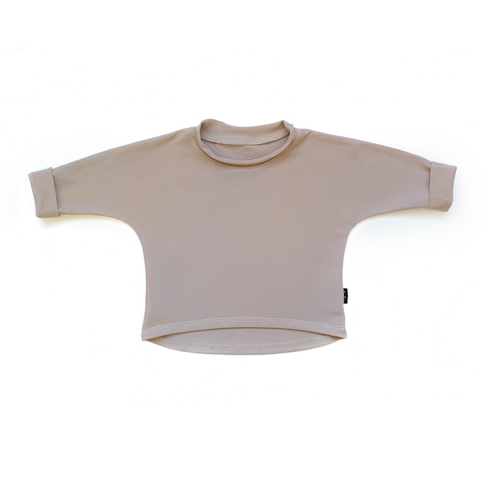 Базовая толстовка оверсайз (серо-бежевый)