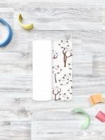 Сет из 2х муслиновых пелёнок Mjölk Хлопок/Белый, уценка