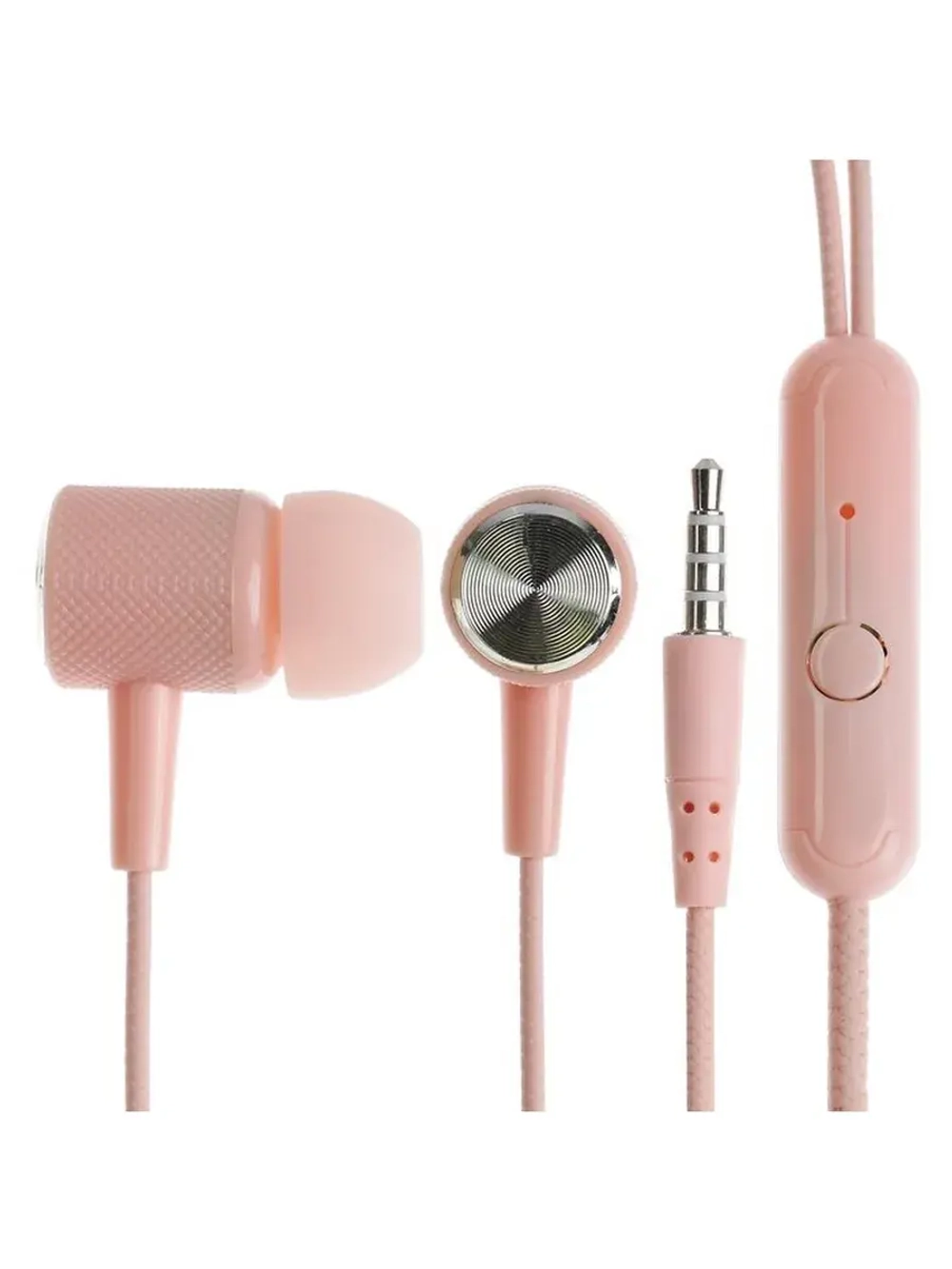 Наушники CB-51, проводные, вакуумные, микрофон, 1 м, Jack 3.
