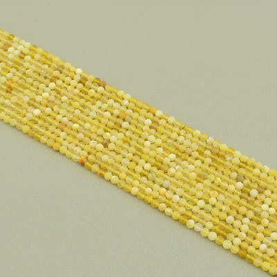 Нитка Цитрин 39 см. 3,2 мм. (Без замка)