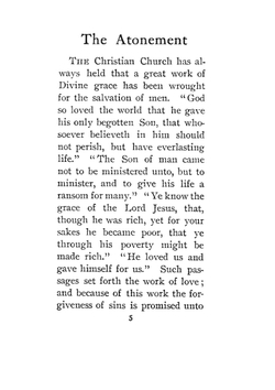 The Atonement | Bowne Borden Parker