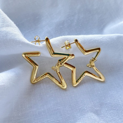 Серьги-звезды