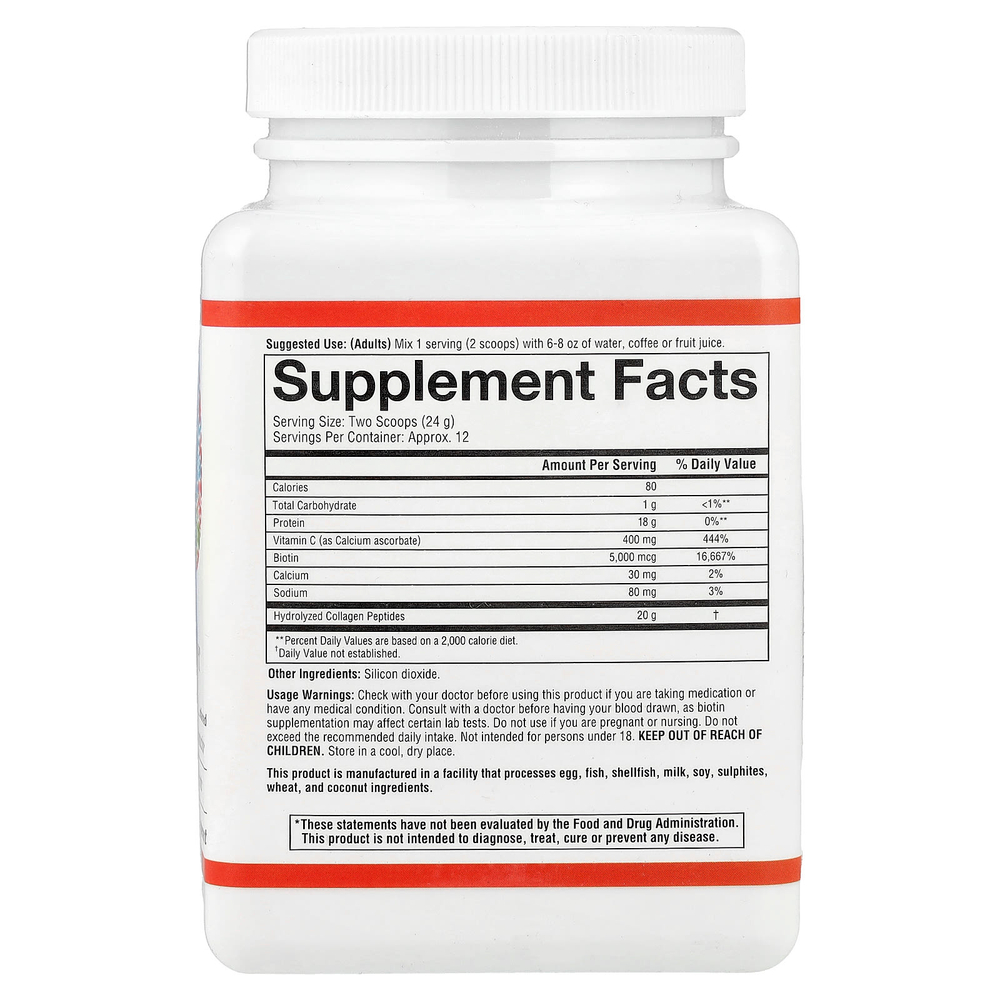 Youtheory, Коллагеновый порошок, без добавок, 283,5 г (10 унций)