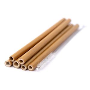 Набор бамбуковых трубочек 6+1