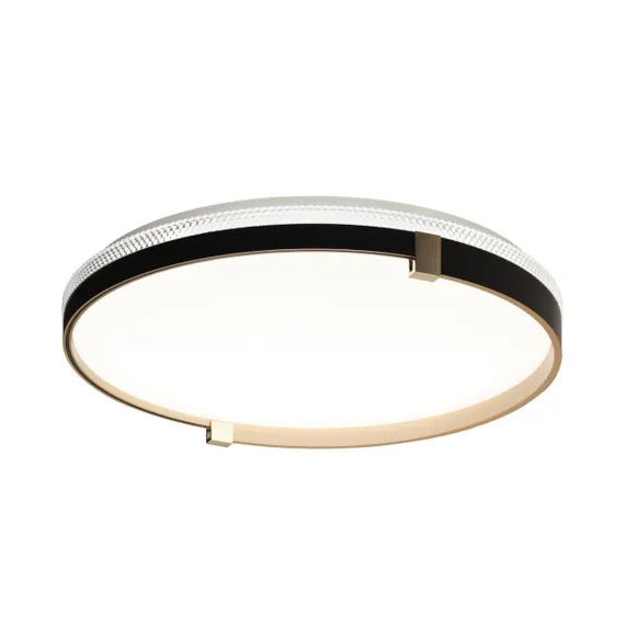 7647/DL PALE SN 189 Светильник пластик/белый/черный/золотой LED 48Вт 4000К D390 IP43 OLIDI BLACK