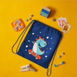 Мешок в садик 33х40, Динозавр (синий)