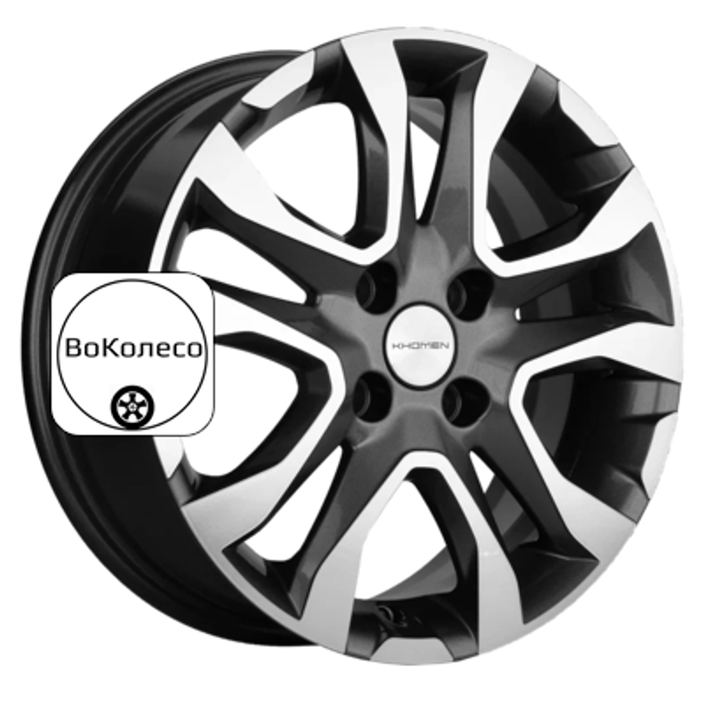 6x15/4x100 ET50 D60,1 KHW1503 (Vesta) Gray-FP Khomen Wheels